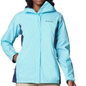 COLUMBIA‎ WOMEN'S ARCADIA II RAIN JACKET OMNI-TECH WATERPROOF, Blue, Size 1X